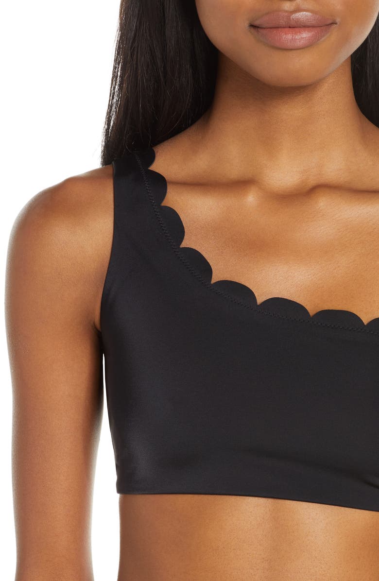 Chelsea28 Scallop One-Shoulder Bikini Top, Alternate, color, 