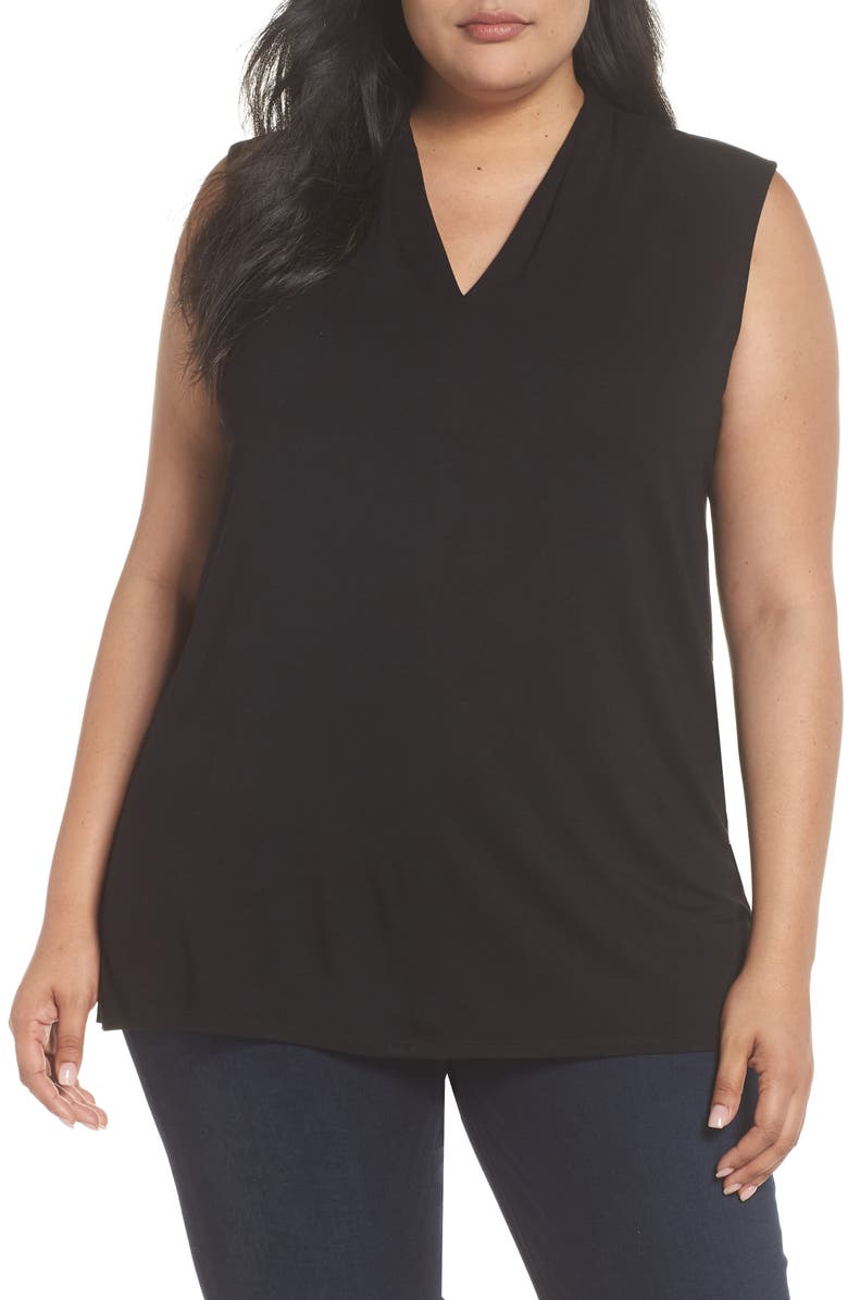 Vince Camuto Sleeveless V-Neck Knit Blouse, Main, color,