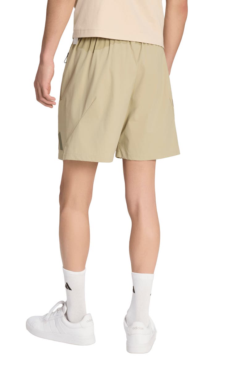 adidas Z.N.E. Woven Drawstring Shorts, Alternate, color, Wonder Cargo