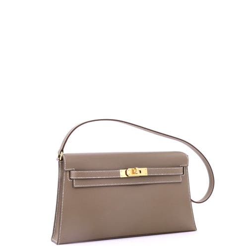 Pre-owned Hermes  Hermes Kelly Elan Shoulder Bag Madame In Brown