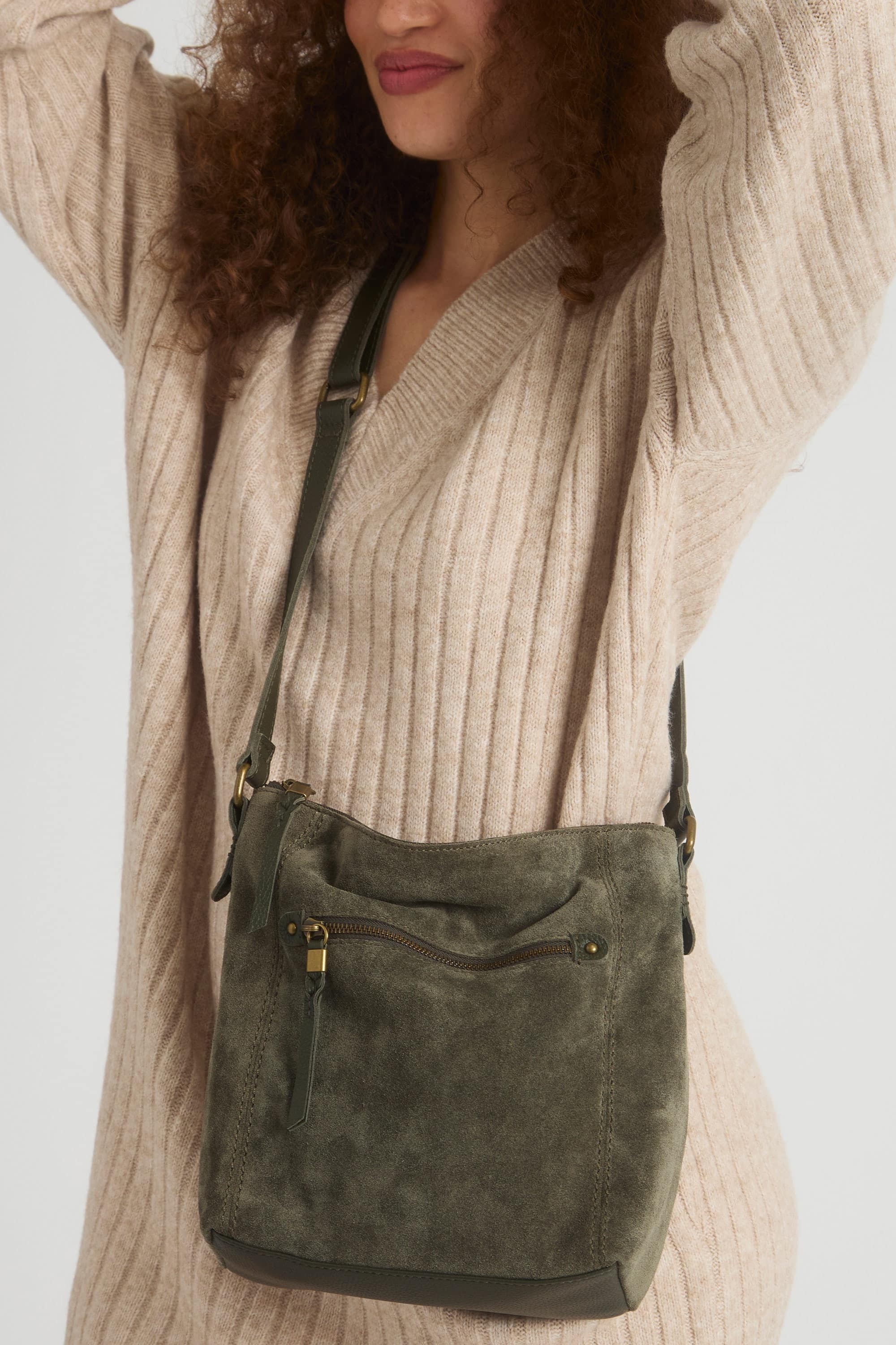 Ashland Leather Crossbody, Alternate, color, Mahogany Suede