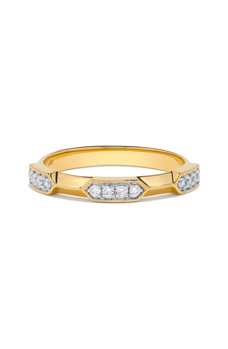 H.J. Namdar Diamond Stacking Ring, Alternate, color, Yellow Gold