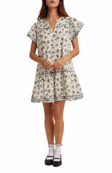 Flutter Sleeve Minidress