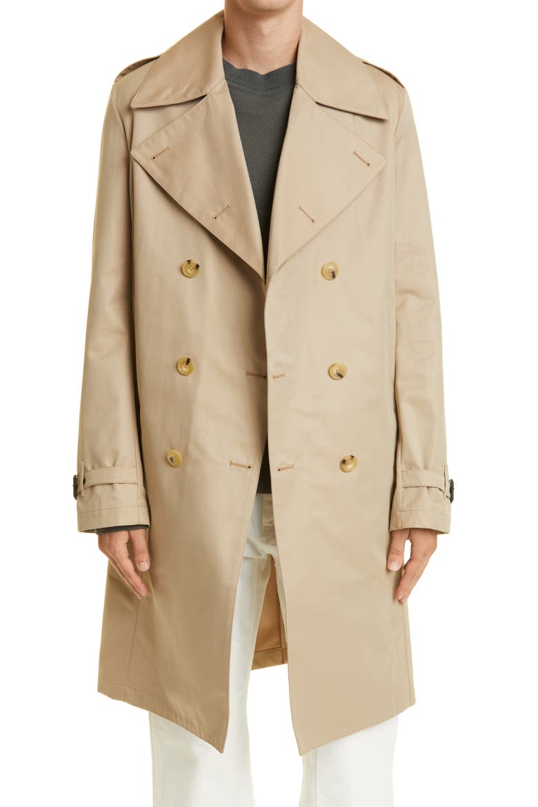 Macintosh St. Andrews Double Breasted Trench Coat, Main, color, HONEY