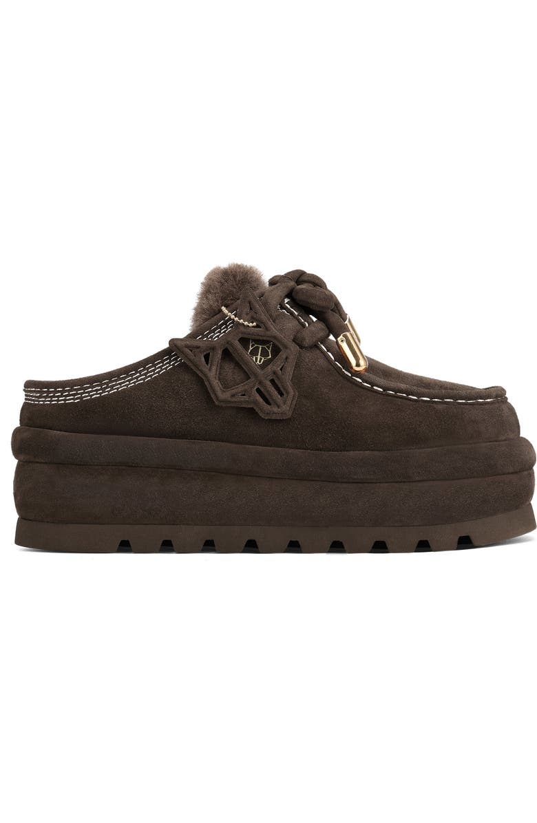 Naked Wolfe Blizzard Suede/Shearling Slip-On, Alternate, color,