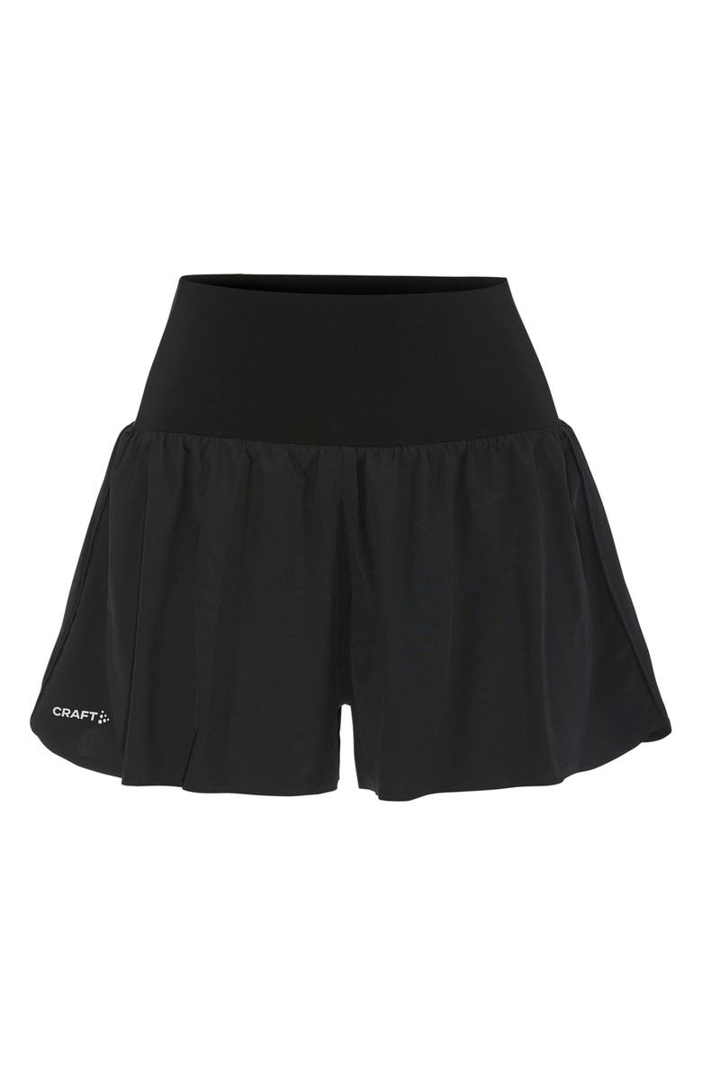 Craft Hypervent Pleated Wide Shorts, Alternate, color, Black