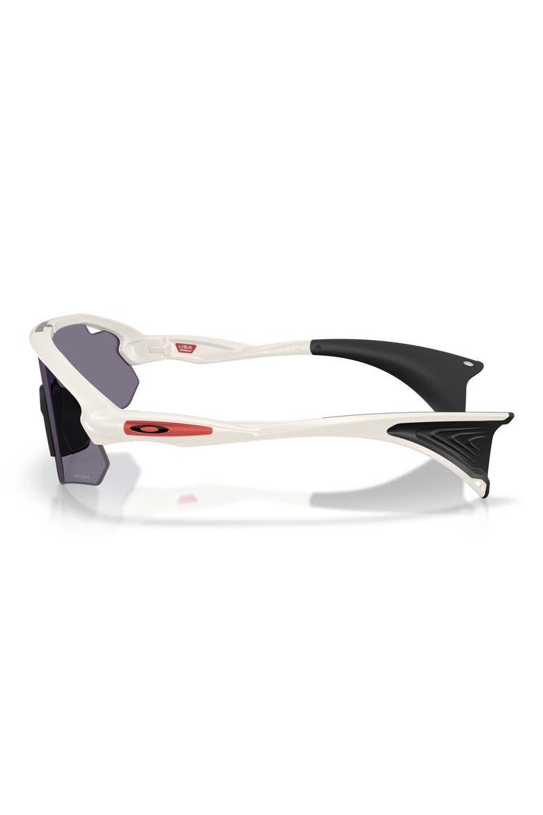 Stunt Devil 137mm Rectangle Shield Sunglasses, Alternate, color, MATTE MIST / PRIZM GREY