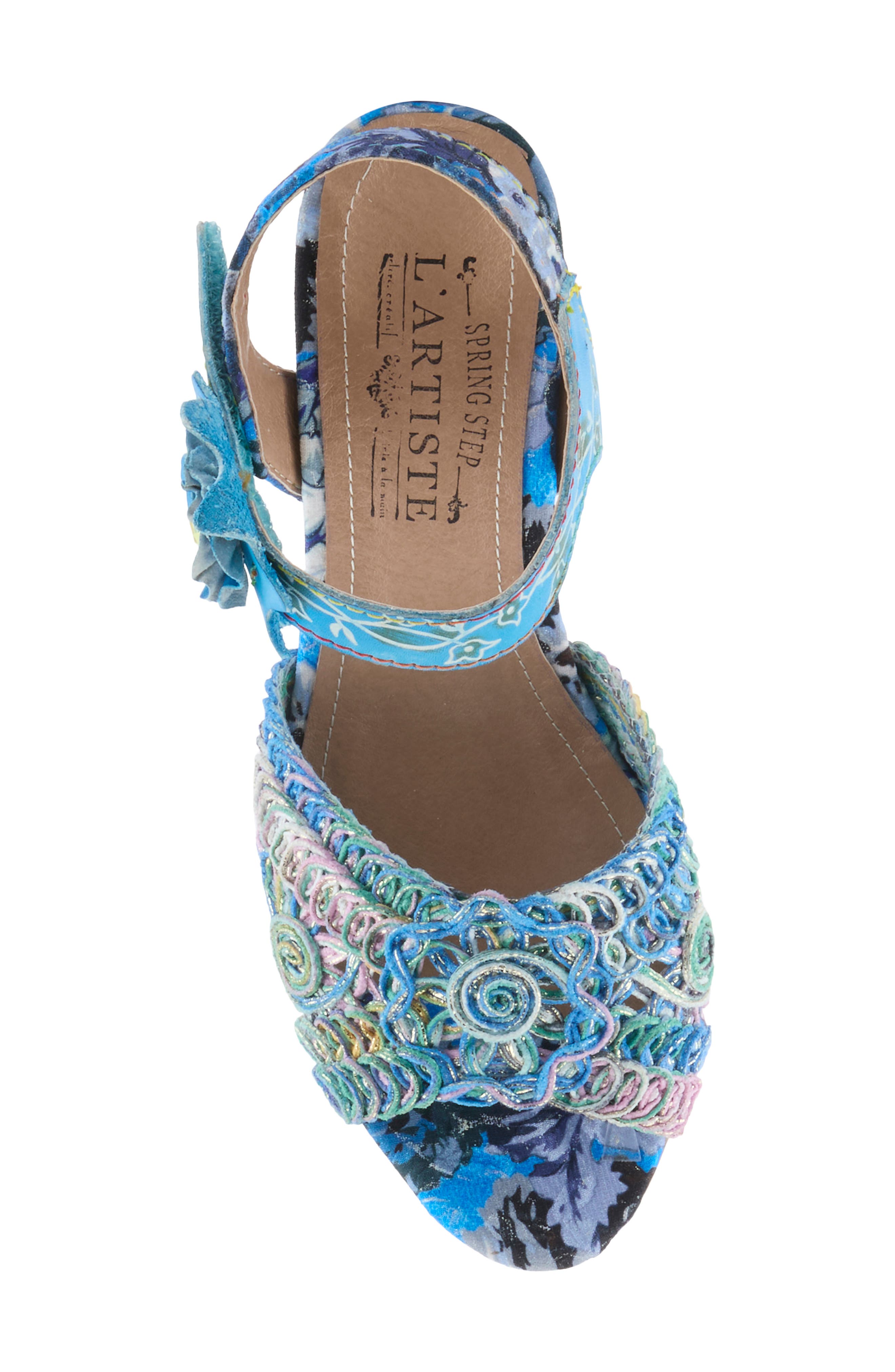 Cosmopleze Sandal, Alternate, color, BLUE MULTI