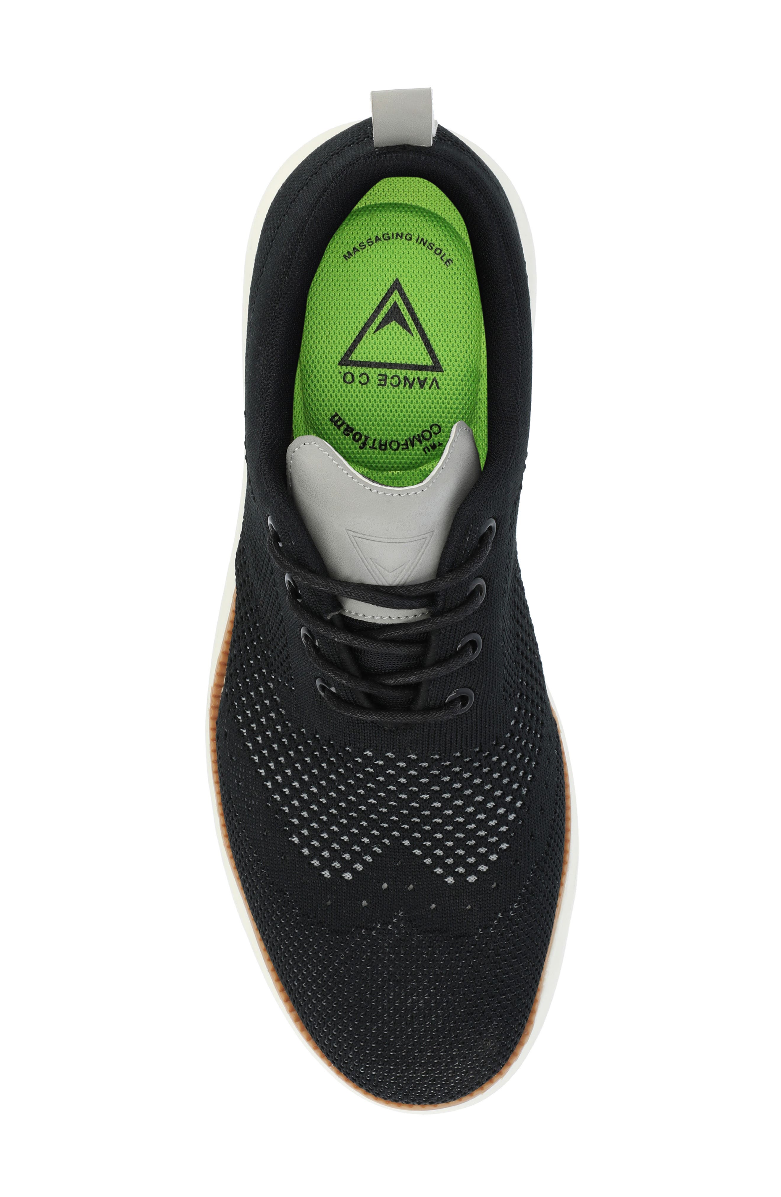 VANCE CO Ezra Knit Oxford Sneaker - Wide Width, Alternate, color, Black
