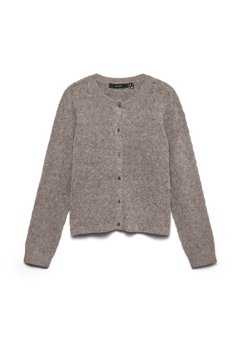 Doffy Stitch Cardigan, Alternate, color, MOON ROCKDETAIL MELANGE