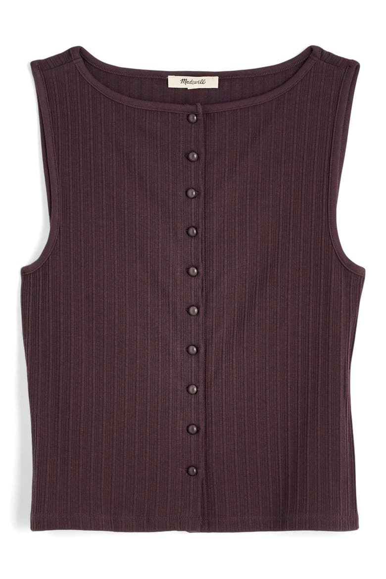 Rib Crewneck Vest Tank, Alternate, color, CHOCOLATE PLUM