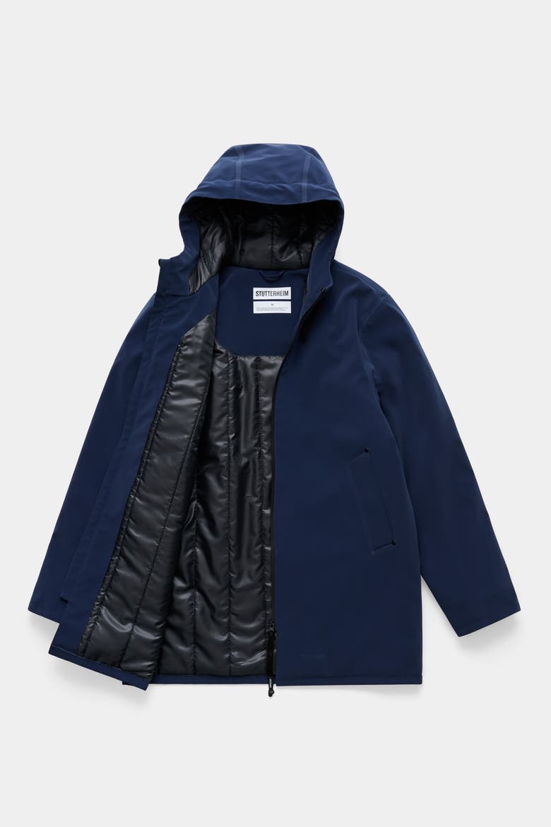 Stockholm Matte Winter Coat, Alternate, color, Navy