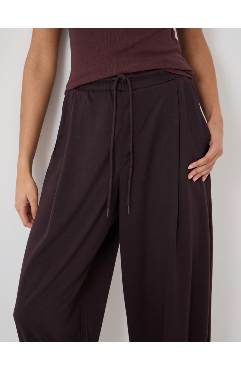 Hush Sephy Bubble Hem Jersey Pants, Alternate, color, Dark Wine Red