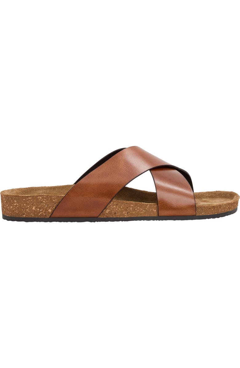 André Assous Max Slide Sandal, Alternate, color, Cognac Leather