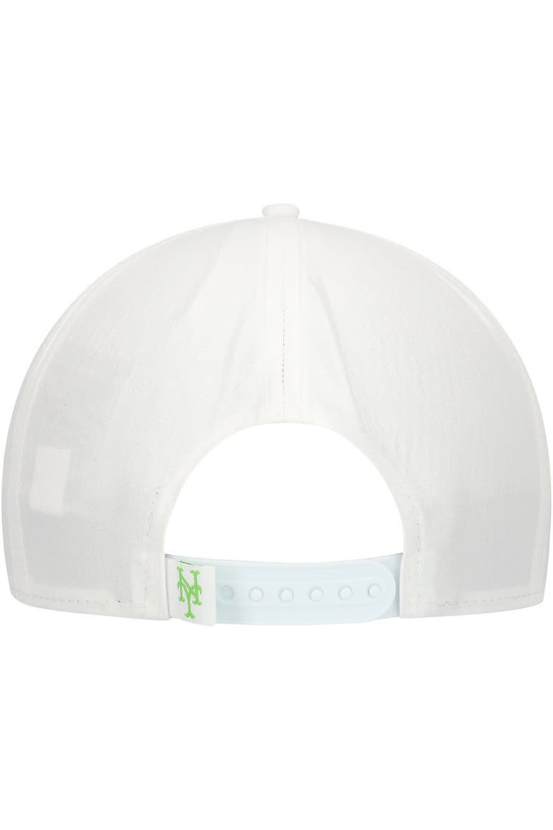 Men's New Era White New York Mets Spring Spectrum Golfer Snapback Hat, Alternate, color, White