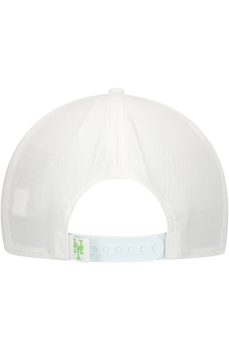 New Era Men's New Era White New York Mets Spring Spectrum Golfer Snapback Hat, Alternate, color, White