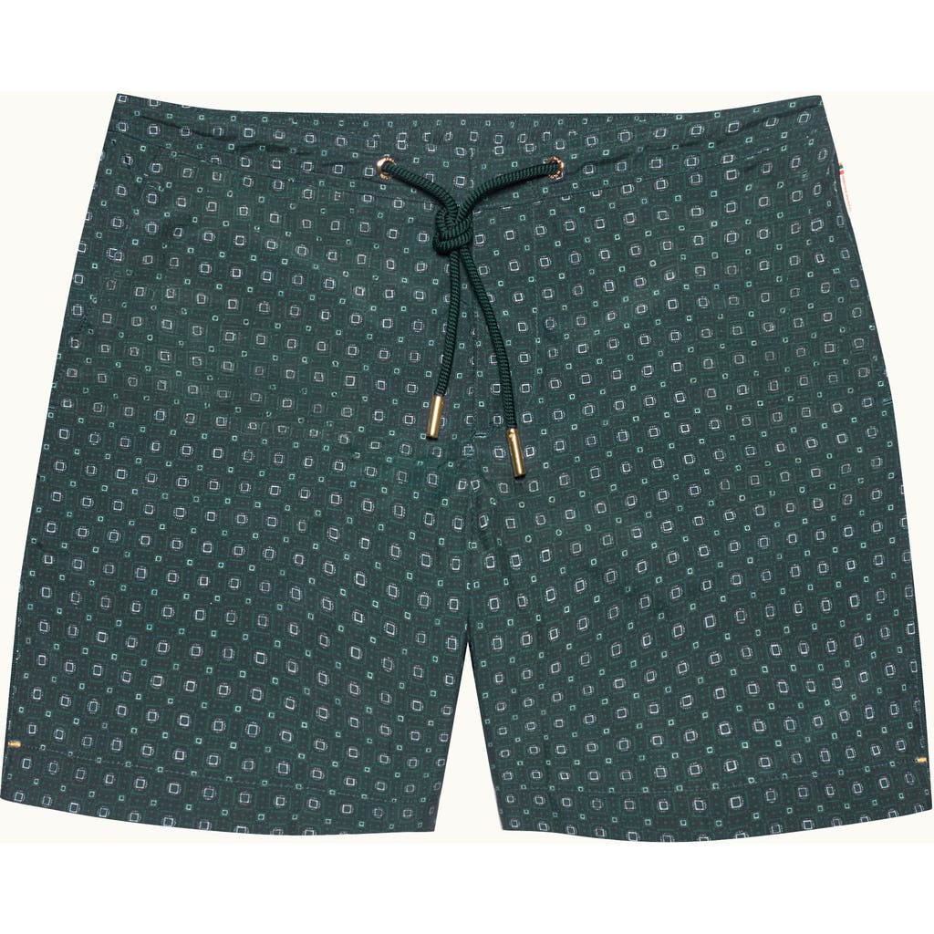Orlebar Brown Bulldog Drawcord Tailored-fit Swim Shorts In Tarragon Green