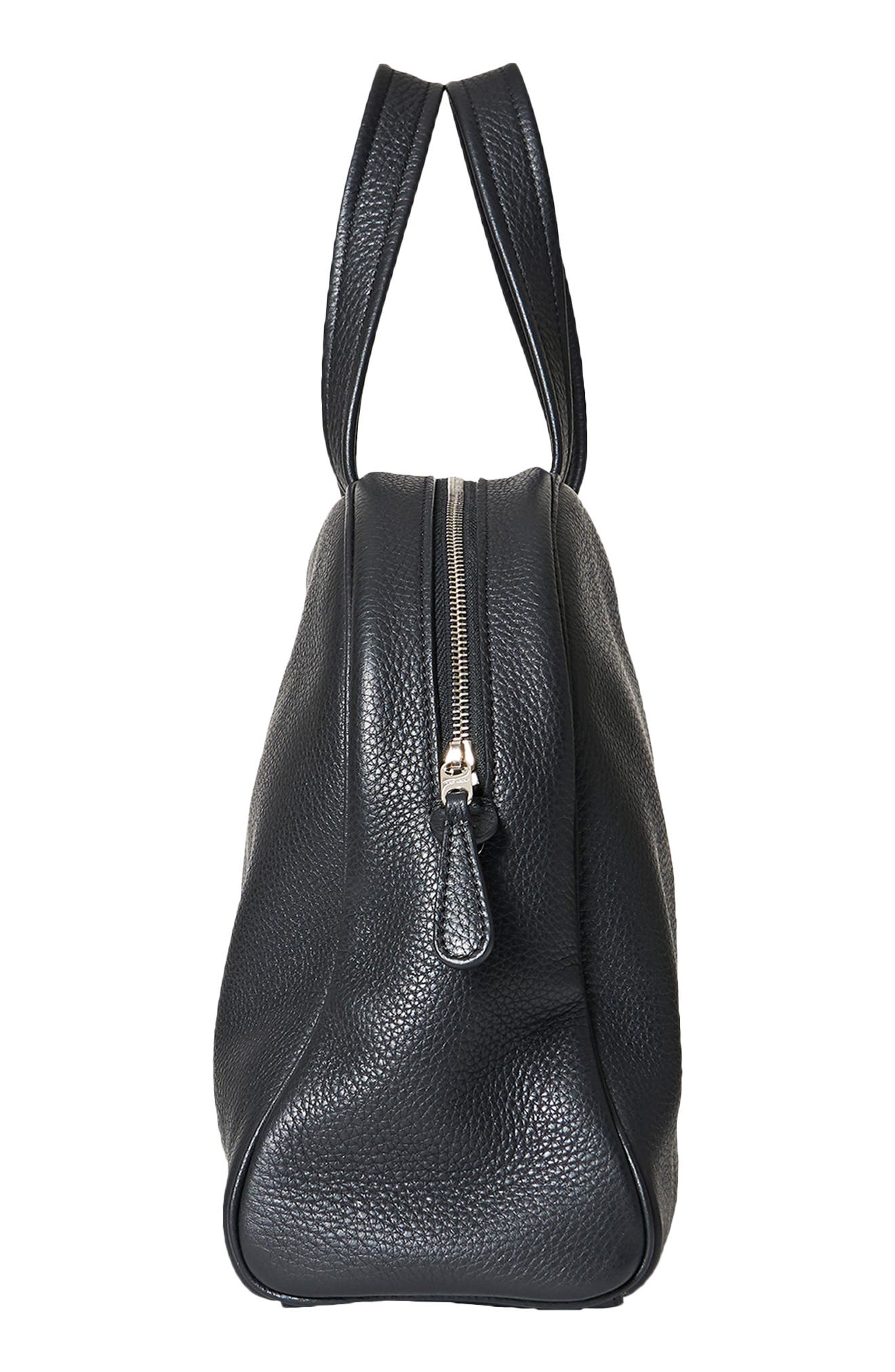 The Row Leather Bowling Bag, Alternate, color, 