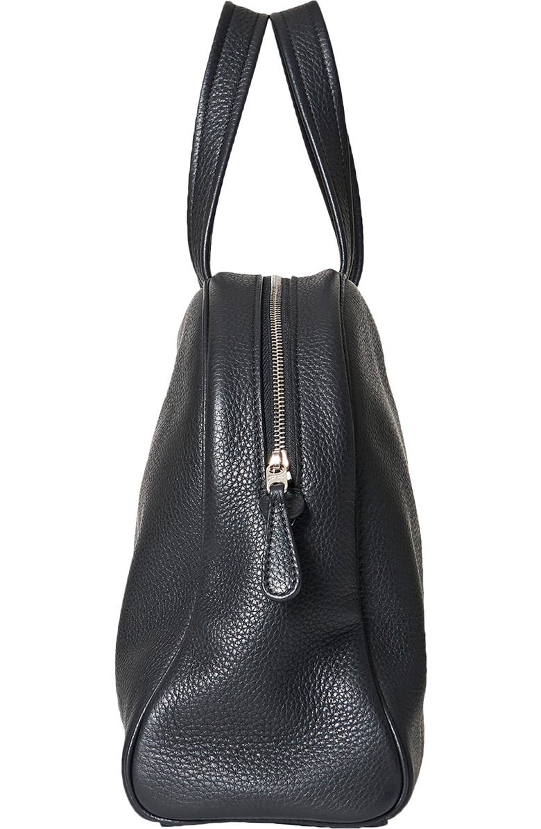 The Row Leather Bowling Bag, Alternate, color,