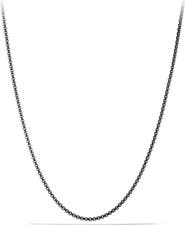 David Yurman Men's Box Chain Necklace in Stainless Steel, 2.7mm