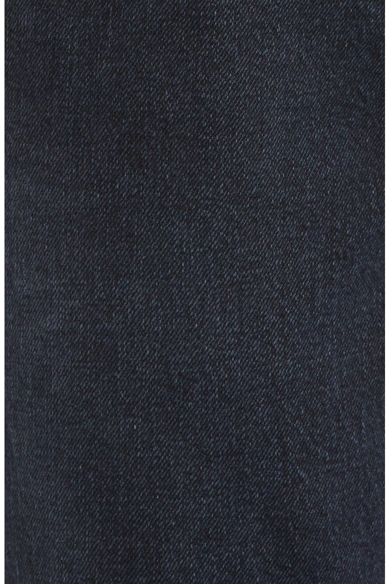 Raw Hem Crop Straight Leg Jeans, Alternate, color, BLUE BLACK