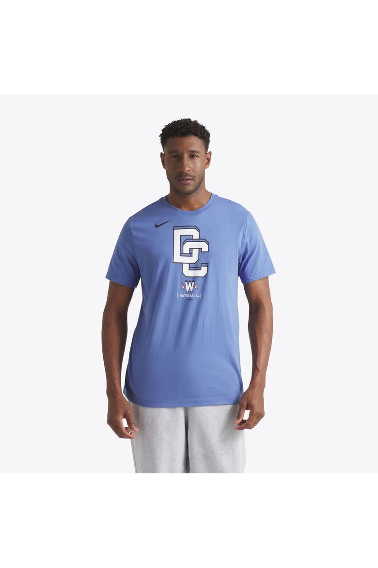 Men's Nike Blue Washington Nationals 2025 City Connect Logo T-Shirt, Alternate, color, Blue
