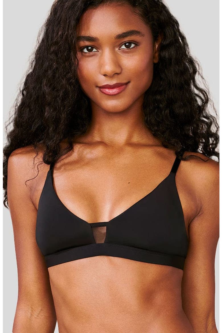 Limitless Wirefree Scoop Bra, Alternate, color, Black