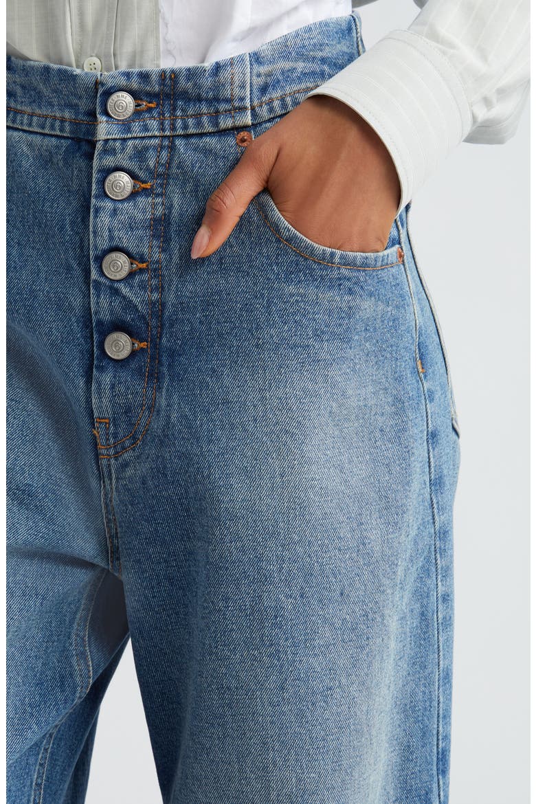 Button Fly Balloon Leg Jeans, Alternate, color, LIGHT BLUE