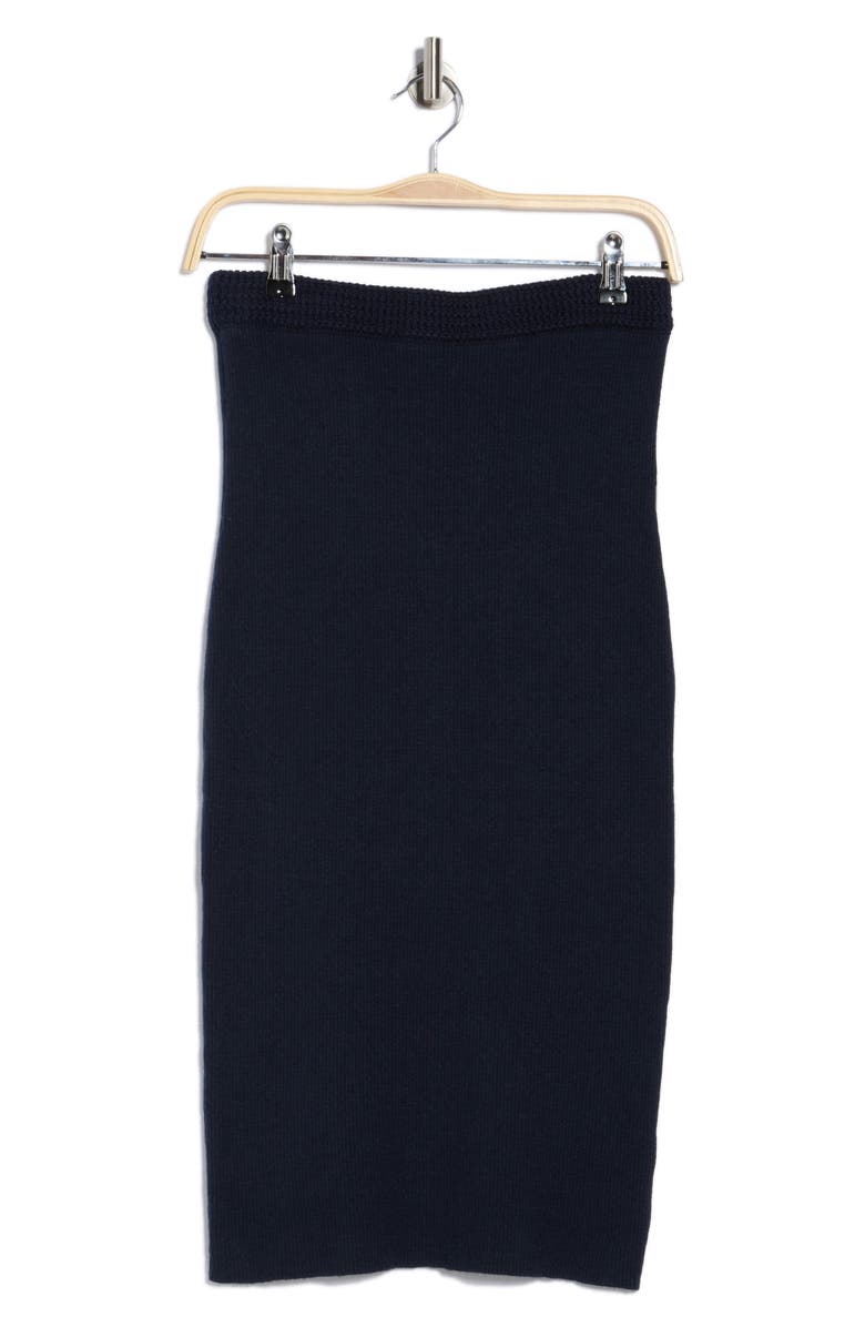 French Connection High Waist Maxi Sweater Skirt, Alternate, color, Navy