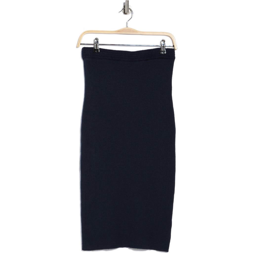 French Connection High Waist Maxi Sweater Skirt In Black