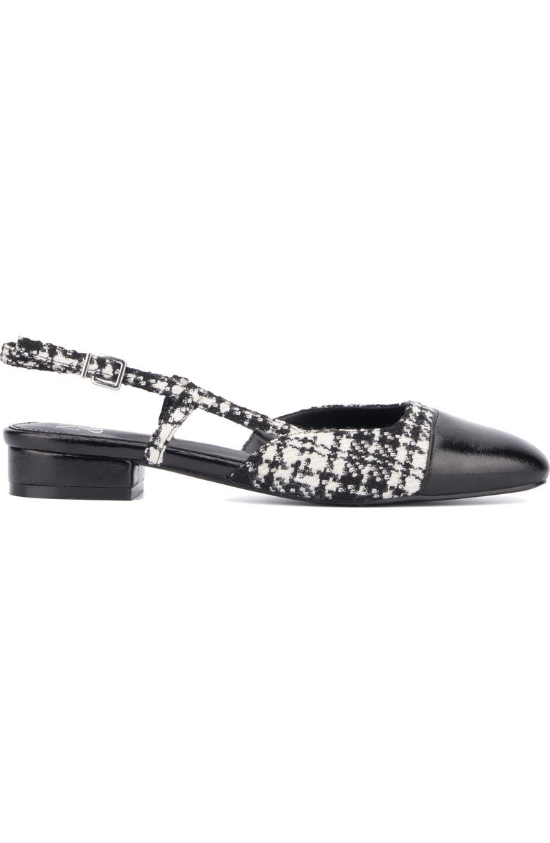 NEW YORK AND COMPANY Ophelia Slingback Pump, Alternate, color, Black/ White