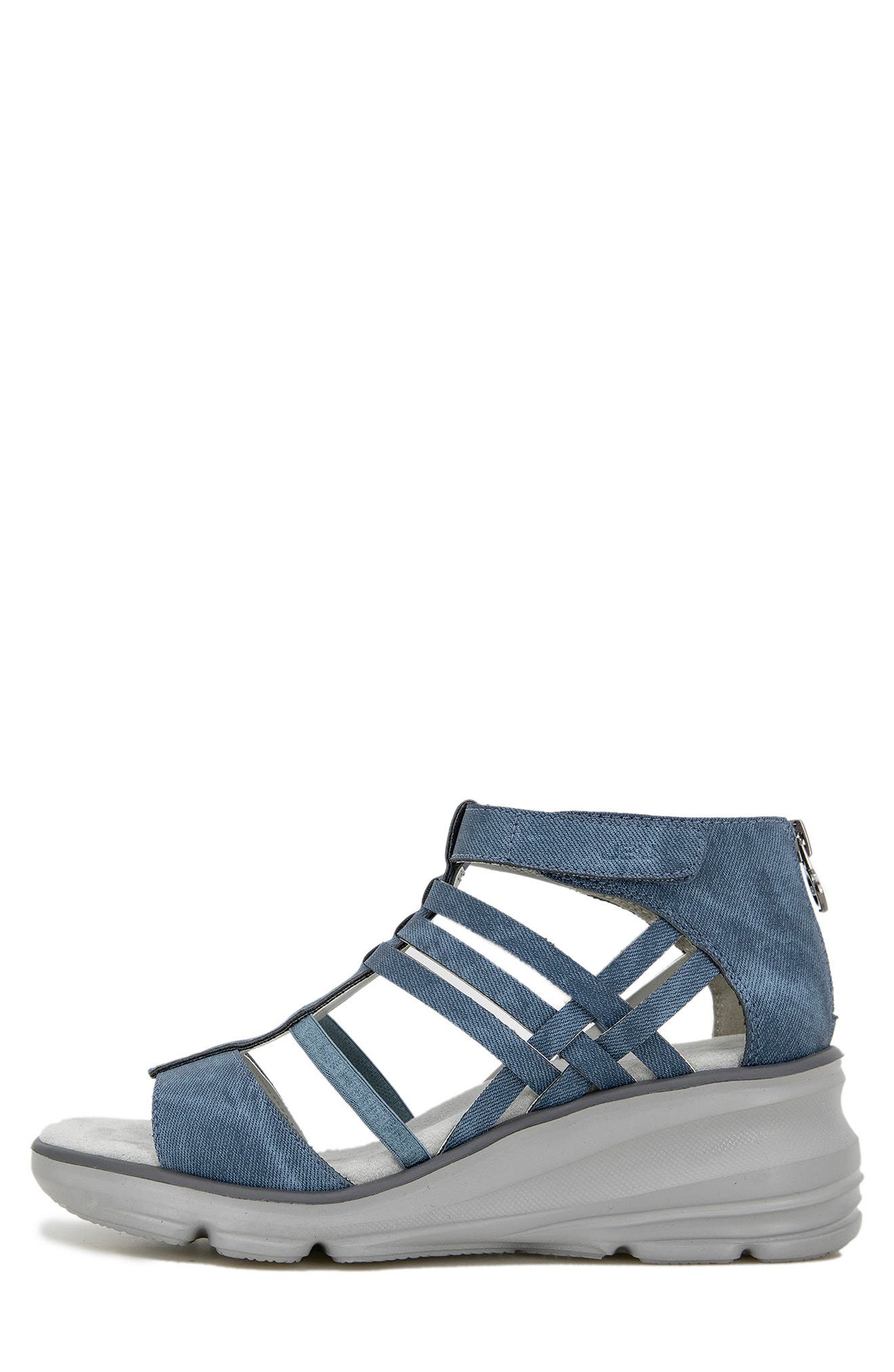 Orchid Wedge Sandal, Alternate, color, BLUE DENIM