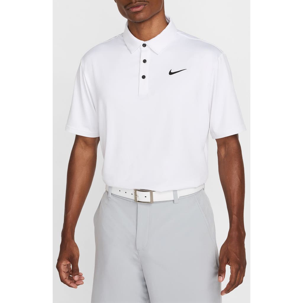Nike Golf Dri-fit Tour Solid Golf Polo In White