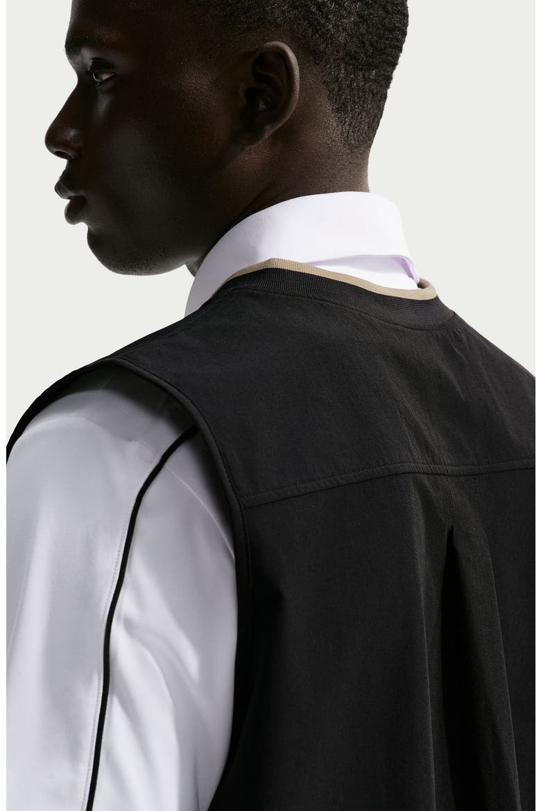 Wind Dri-FIT Oversize Vest, Alternate, color, BLACK/ LIMESTONE
