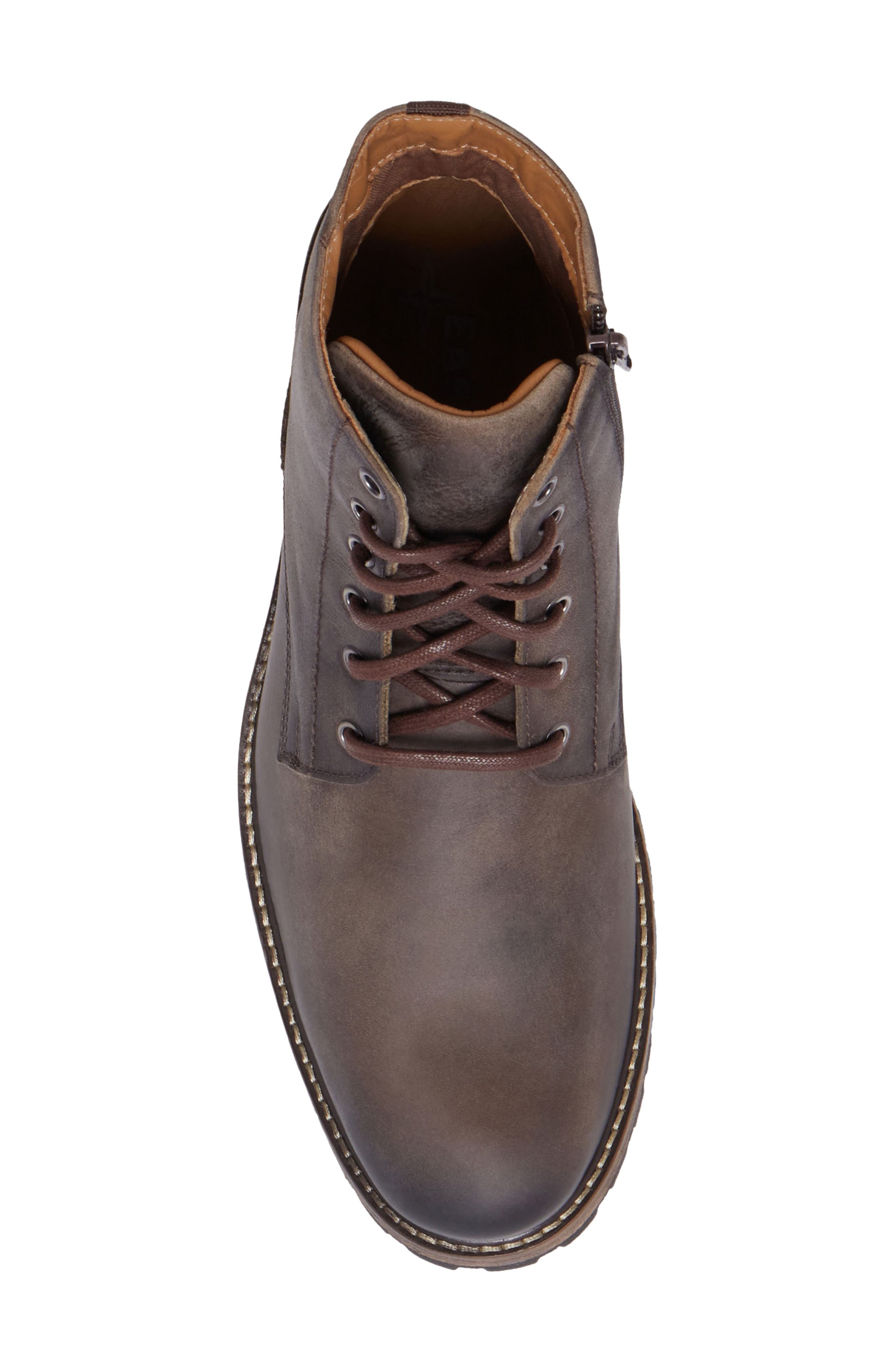 Eastland Hoyt Zip Plain Toe Boot, Alternate, color, Brown