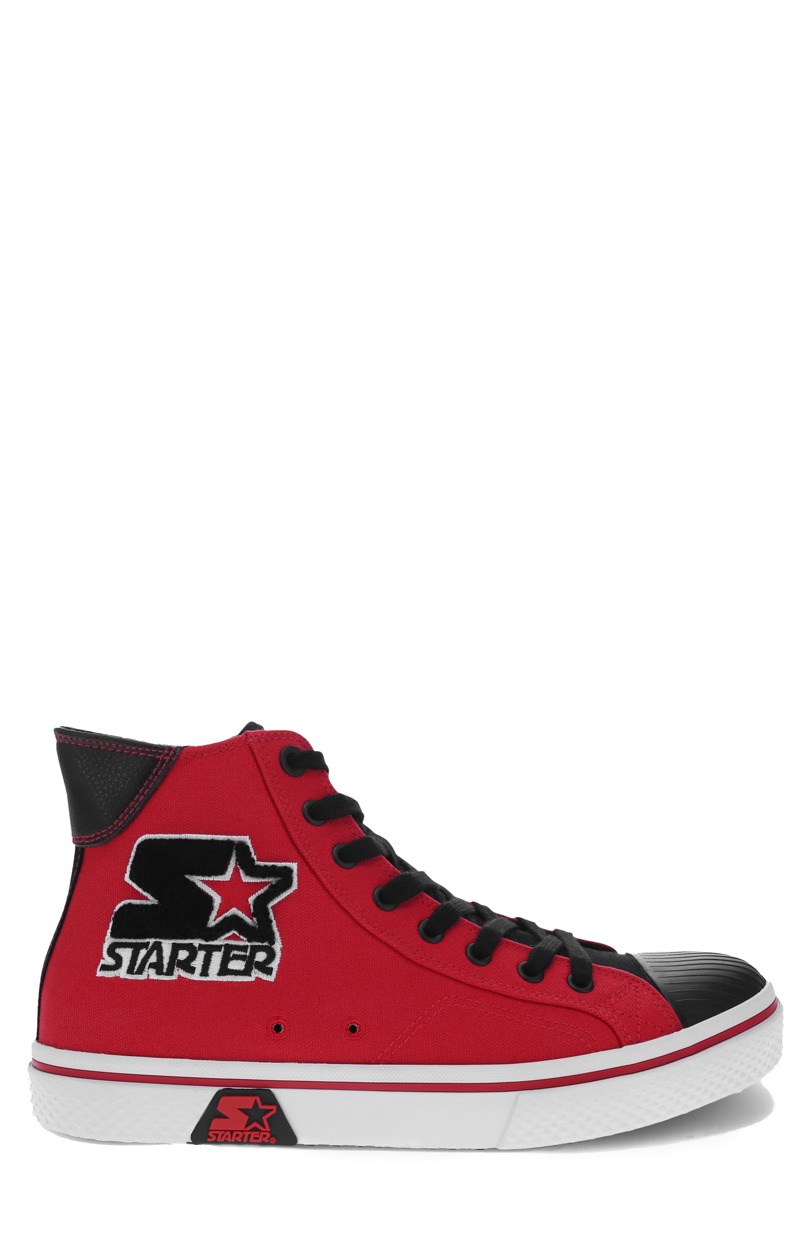 STARTER Tradition 71 High Top Sneaker, Alternate, color, Red/ Black