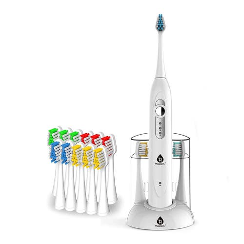 Pursonic Spm Sonic Movement Rechargeable Electric Toothbrush In White