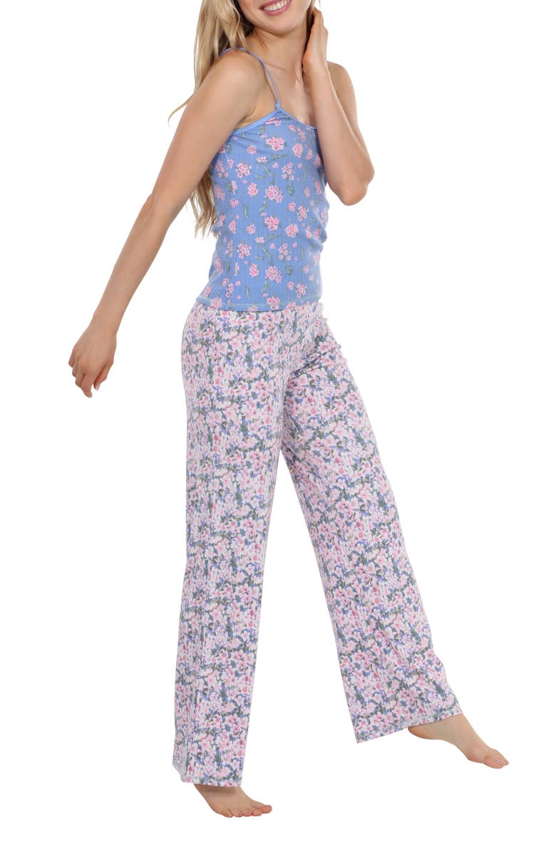 Honeydew Cuddle Crew Floral Pajamas, Alternate, color, 