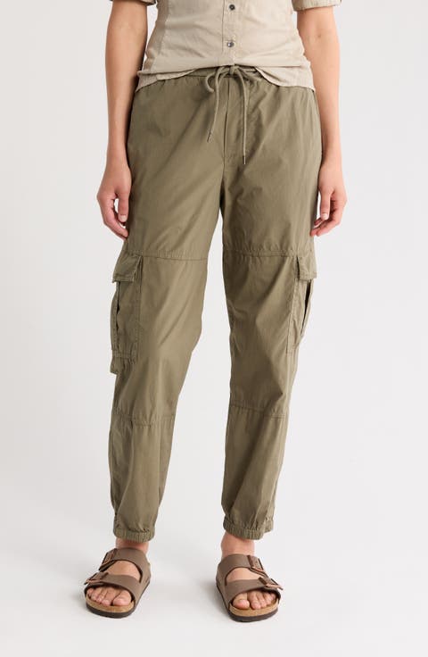 Stretch Poplin Cargo Pants