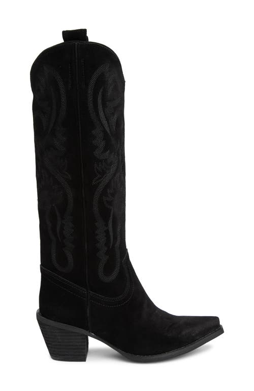 Jeffrey Campbell Rancher Knee High Western Boot In Black