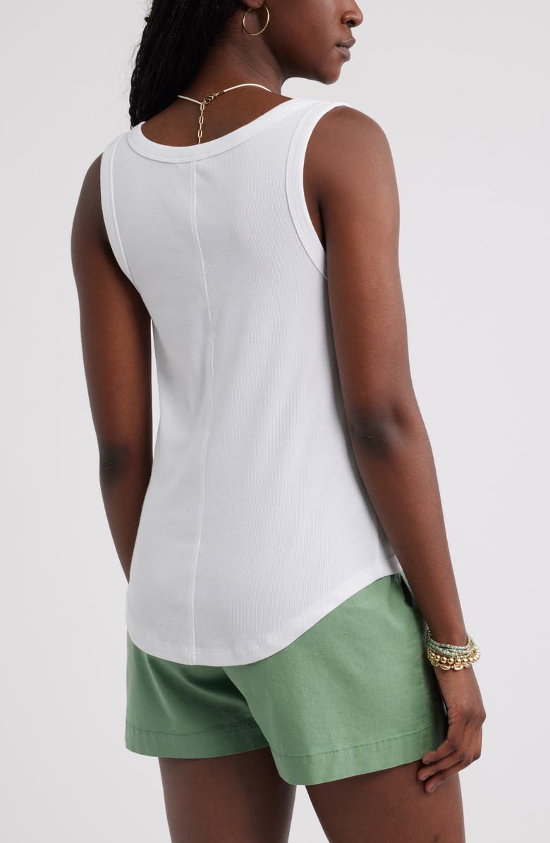 Caslon<sup>®</sup> Cotton Blend Rib Henley Tank, Alternate, color,