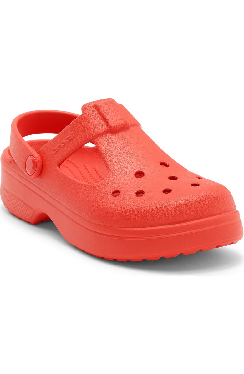 CROCS Kids' Classic Mary Jane Clog, Main, color, Cherry Red