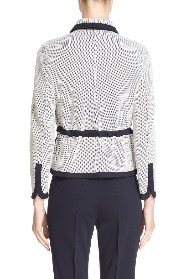 Zip Front Mesh Jacket, Alternate, color, CREAM