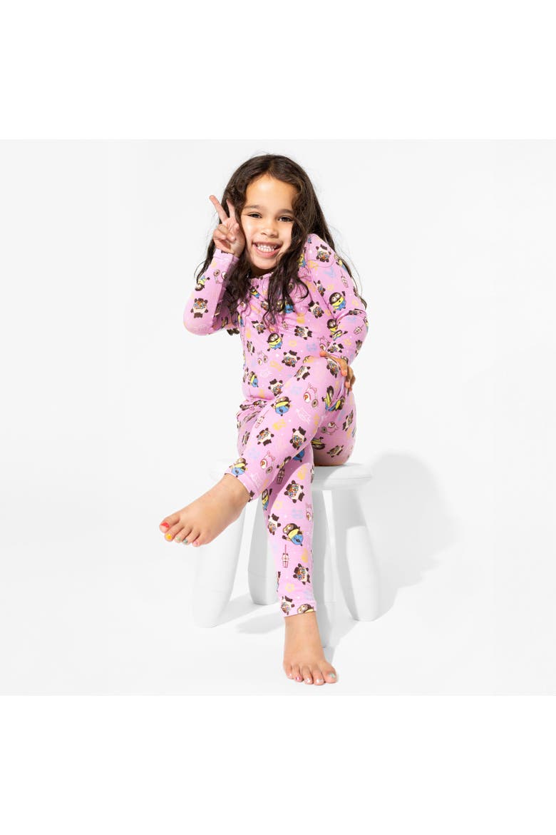 Kids' Despicable Me 4 Minions Always Popping Set of 2 Piece Pajamas, Alternate, color, Minions Always Popping