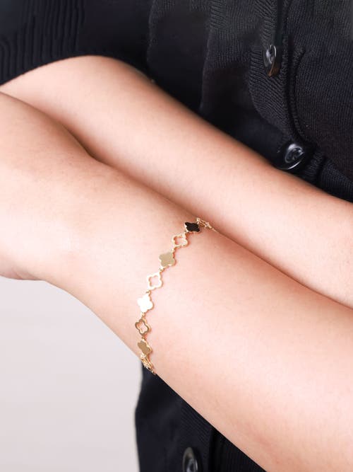 Devata Clover Chain Bracelet In Gold