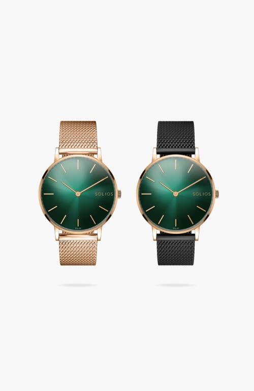Solios Watches The Rainforest Classic Bundle | Green Dial