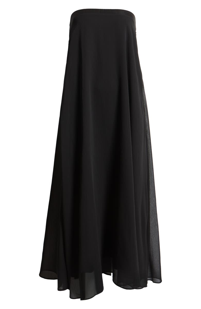 Petal & Pup Amici Strapless Bow Back Maxi Dress, Alternate, color, Black