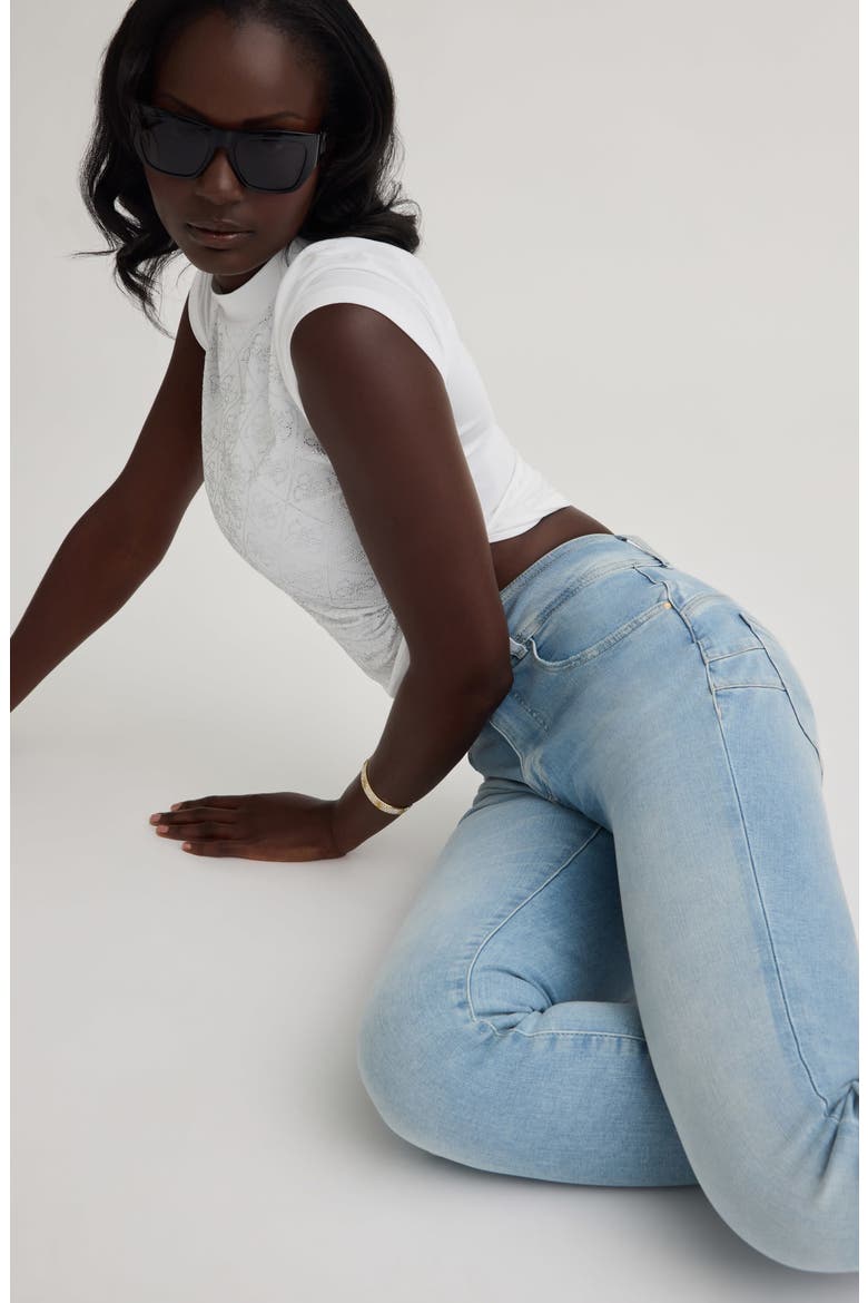Shape Up High Waist Ankle Skinny Jeans, Alternate, color, RWAT-OPEN