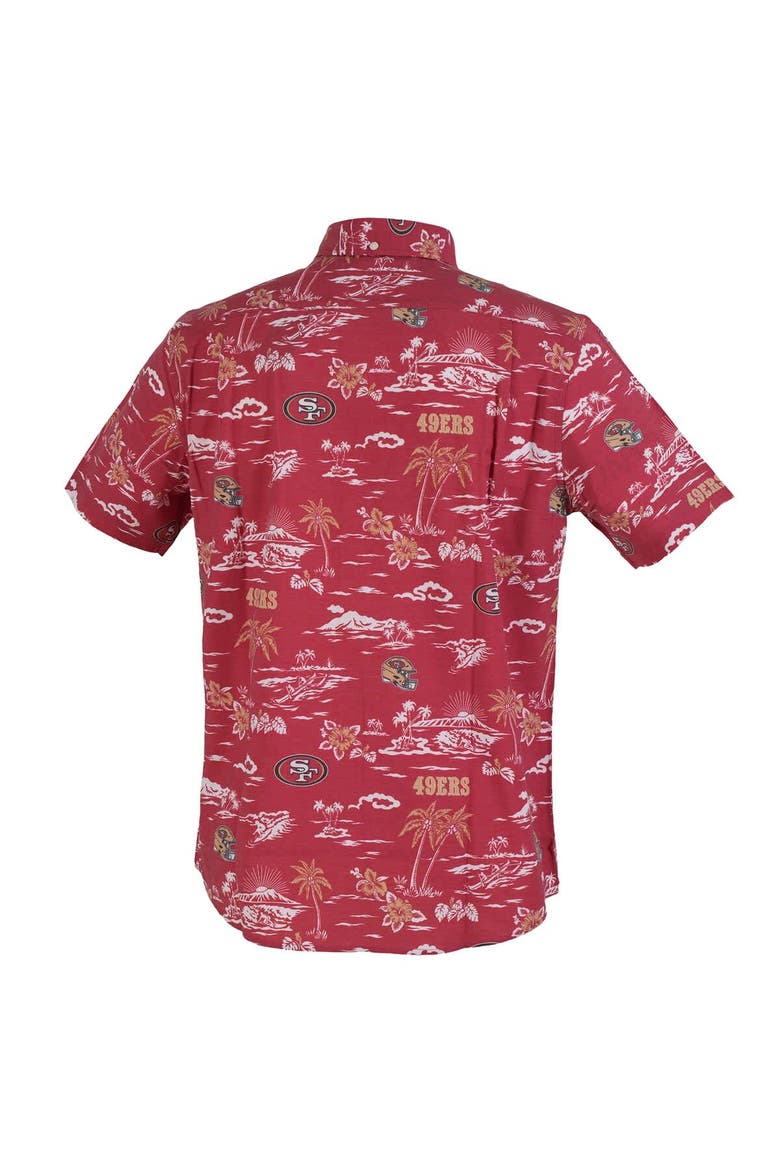 Men's Reyn Spooner Scarlet San Francisco 49ers Kekai Performance Button-Down Shirt, Alternate, color, Scarlet