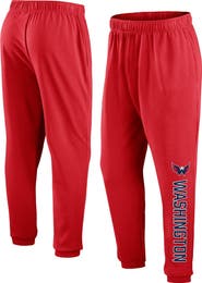FANATICS Men's Fanatics Branded Red Washington Capitals Chop Block Fleece Sweatpants